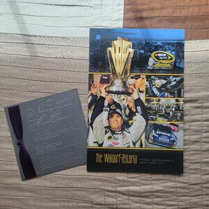 NASCAR NEXTEL CUP AWARDS CEREMONY PROGRAM, MENU CARD, 2008 JIMMIE JOHNSON